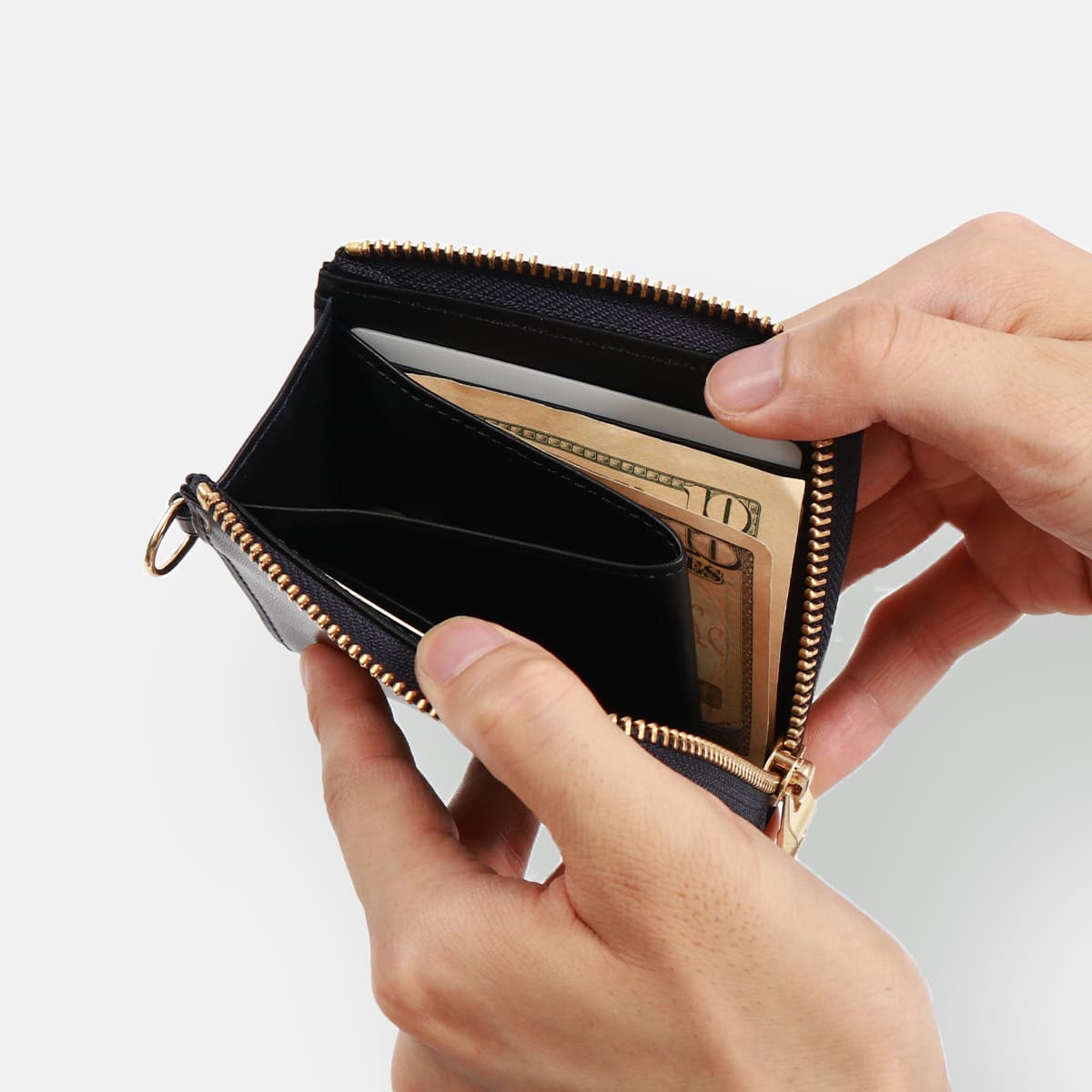 G1990 Raffine L-ZIP PURSE B01002-01