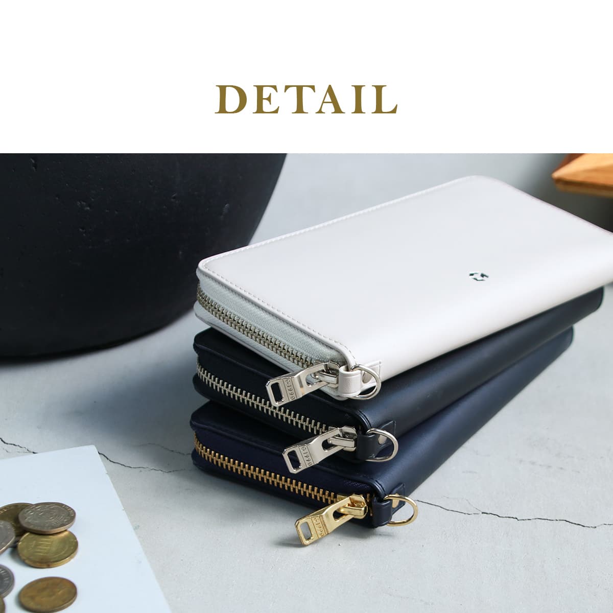 G1990 Solace ROUND ZIP LONG WALLET B01003-01