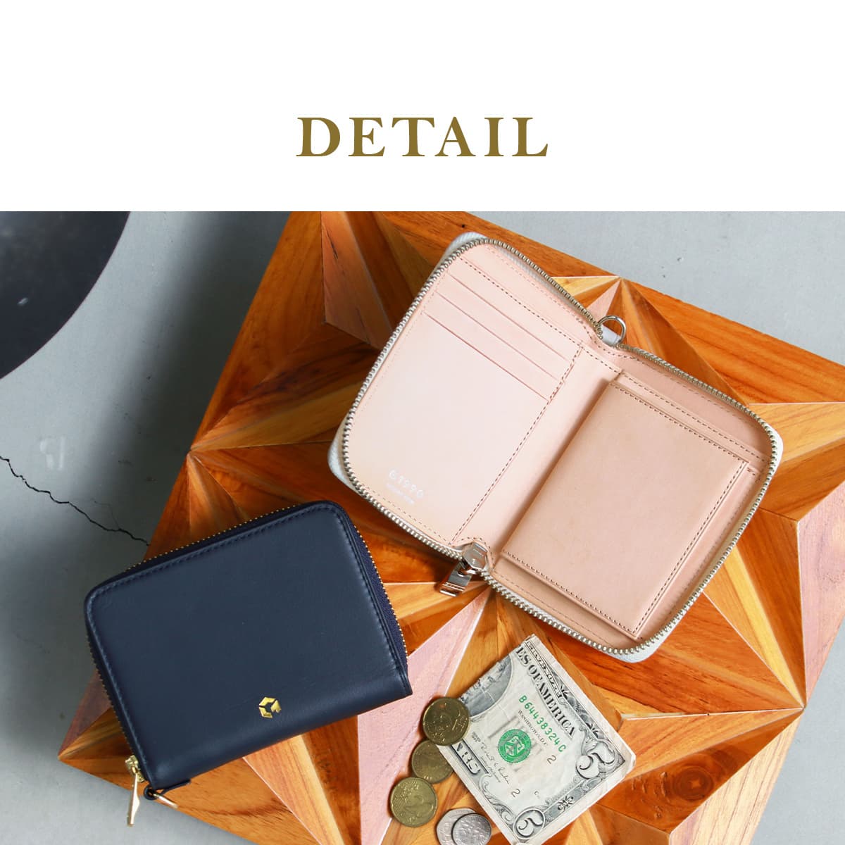 G1990 Solace ROUND ZIP FOLDED WALLET B01003-02
