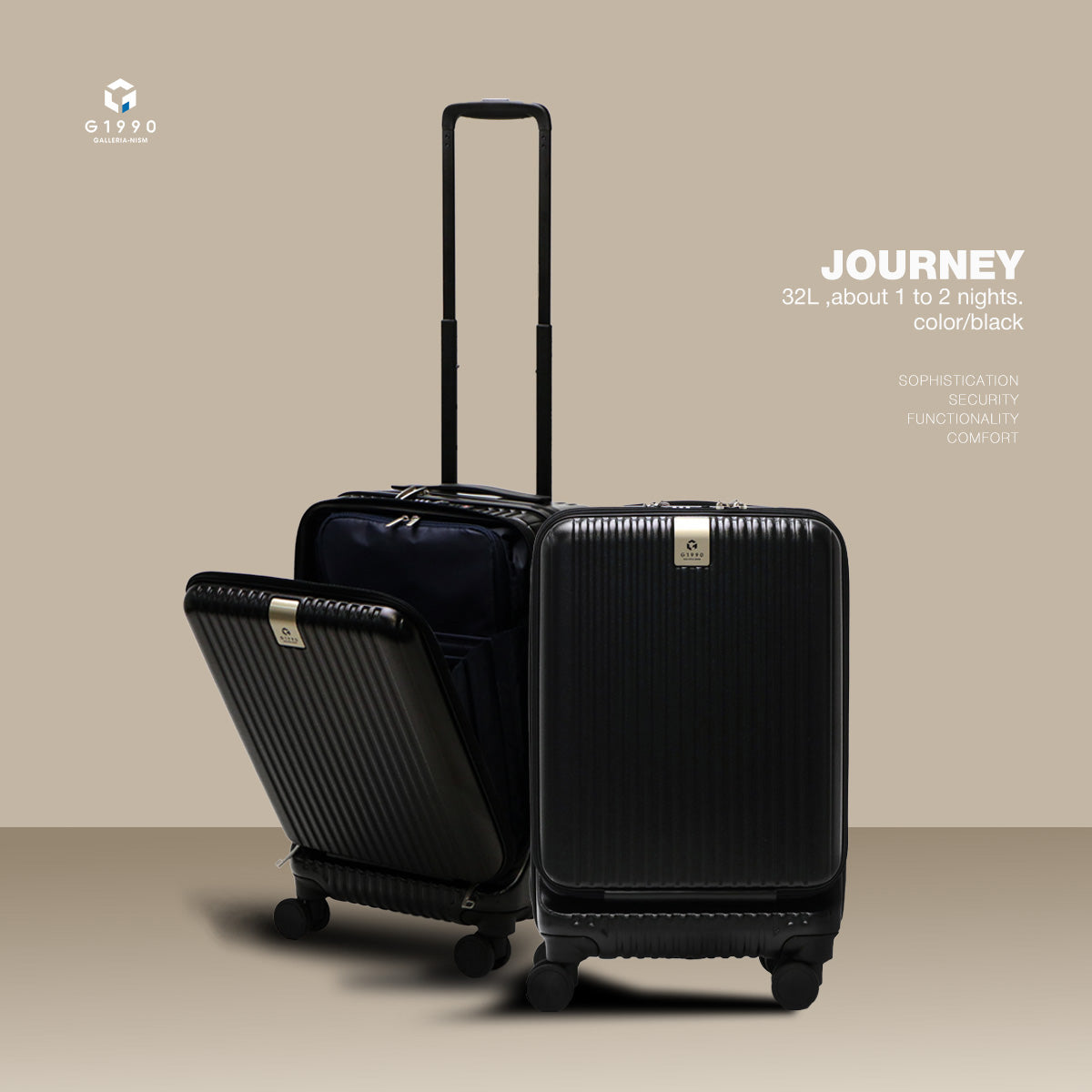 G1990 COMMUTE JOURNEY BUSINESS BACKPACK + CARRY-ON SUITCASE B01001-01 G10001-01