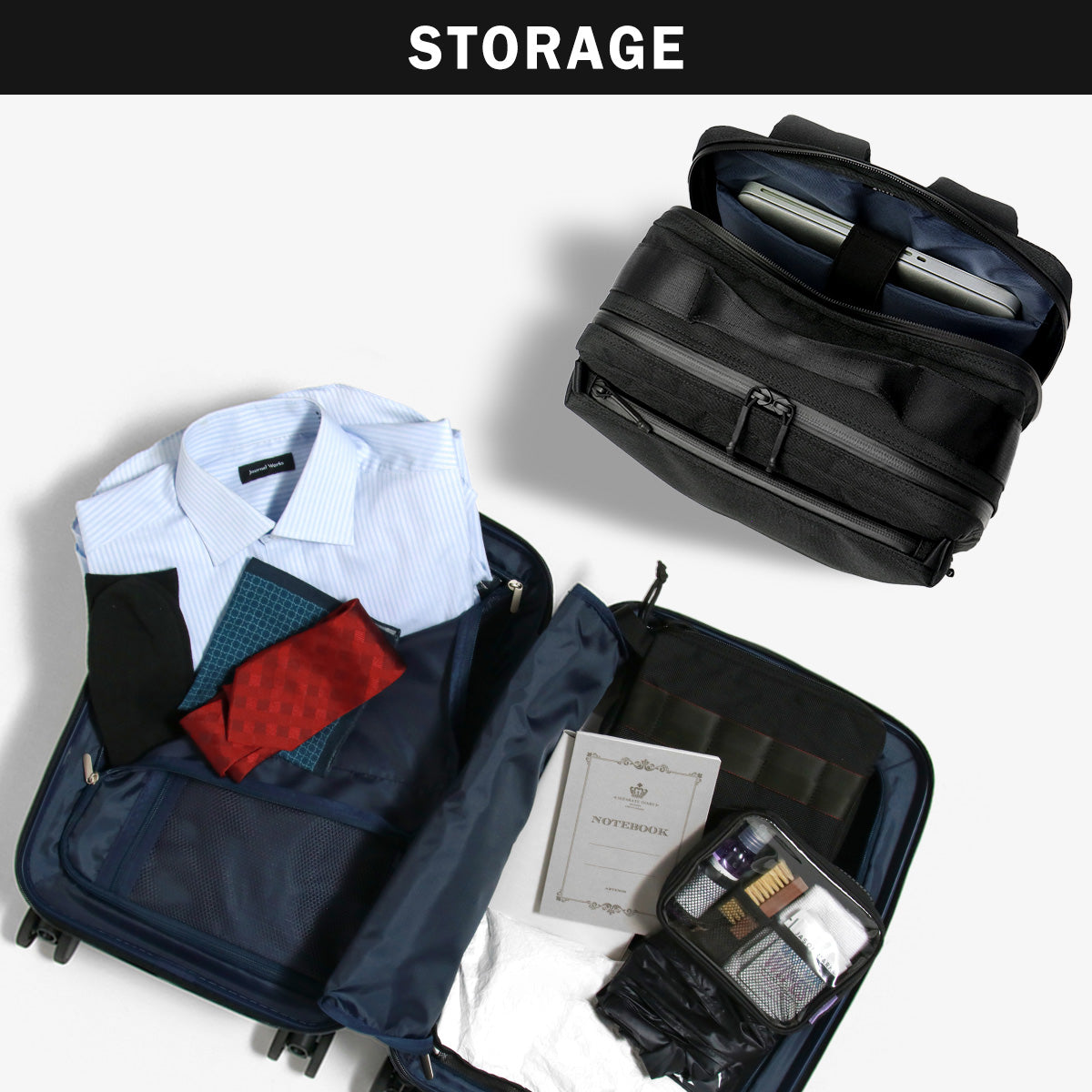 G1990 COMMUTE JOURNEY BUSINESS BACKPACK + CARRY-ON SUITCASE B01001-01 G10001-01