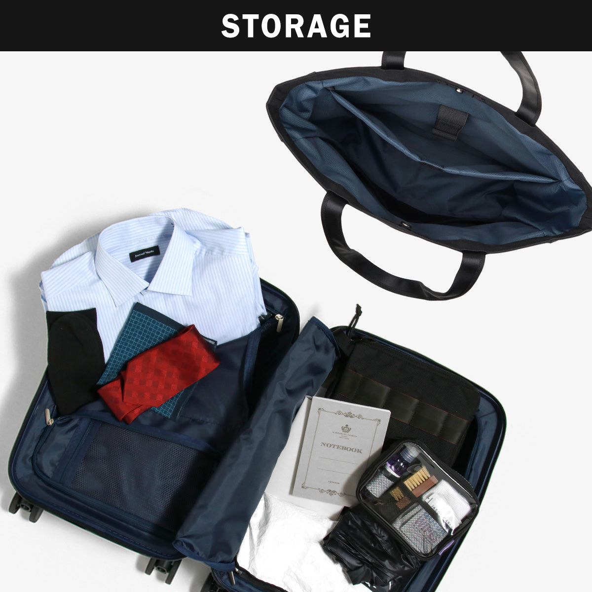 G1990 COMMUTE JOURNEY BUSINESS TOTE BAG + CARRY-ON SUITCASE B01001-02 G10001-01