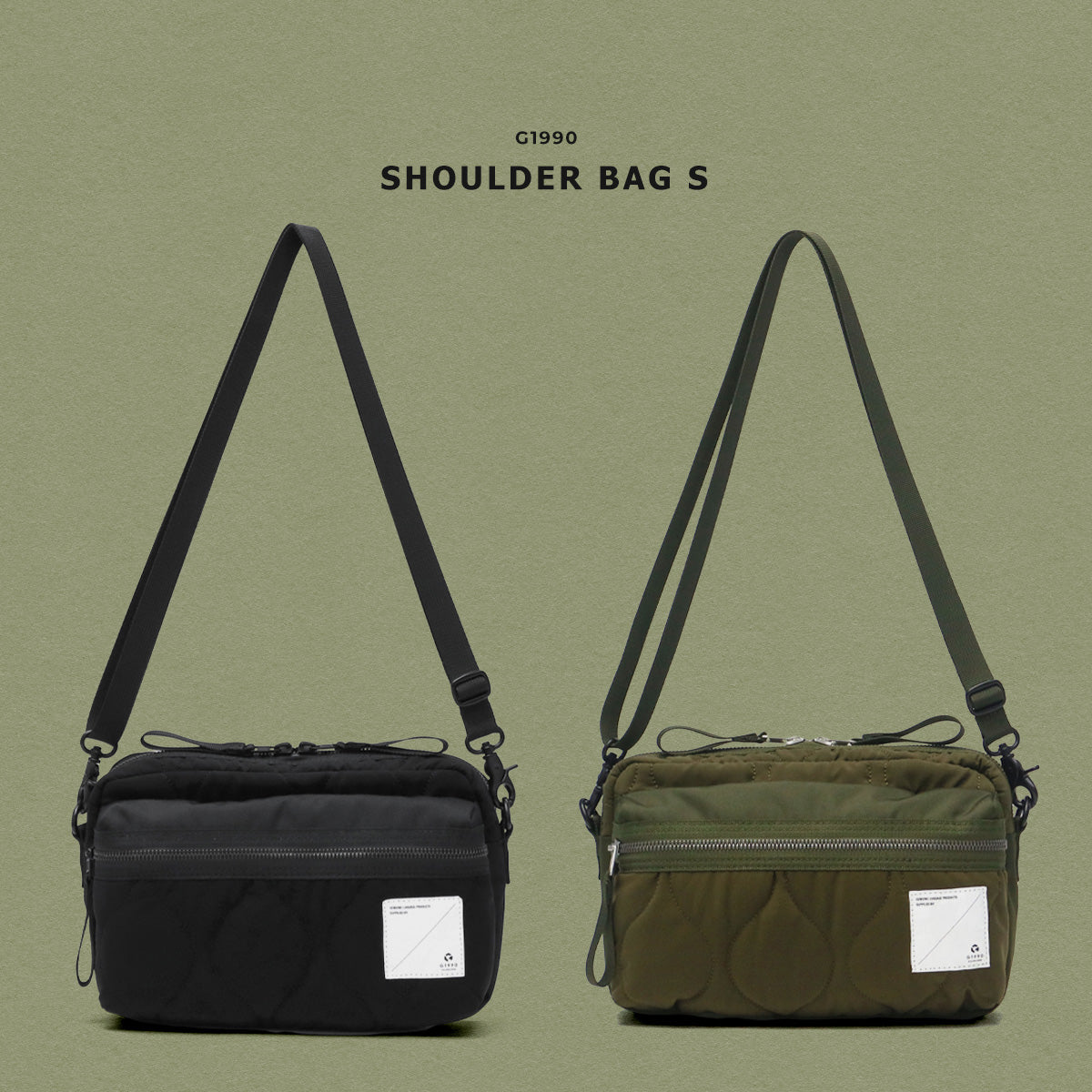 G1990 RECON SHOULDER BAG S B01005-04,コンパクトでも収納力のあるショルダーバッグ